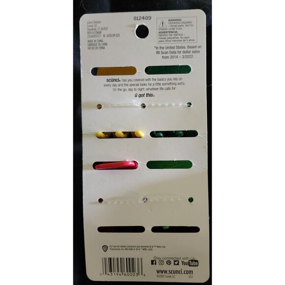 NEW Scunci Elf 4-Piece Holiday Hair Clips Christmas-Themed Multicolor Buddy - Picture 4 of 4